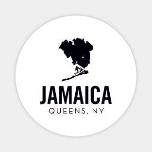 Jamaica, Queens - New York (black) Magnet